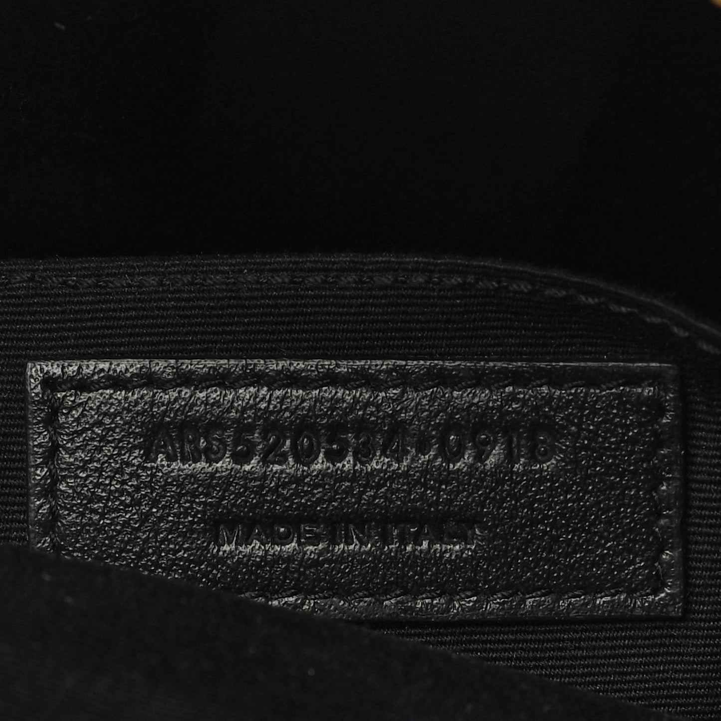 Calfskin Matelasse Monogram Lou Camera Bag Military Olive