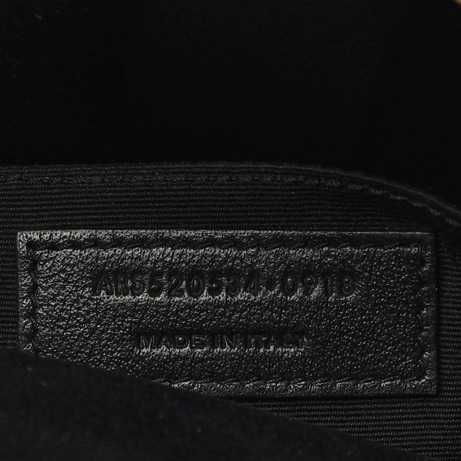 Saint Laurent Calfskin Matelasse Monogram Lou Camera Bag Military Olive 7 of 11