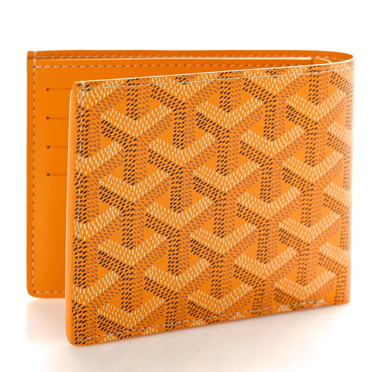 Goyardine Victoire Bi-Fold Wallet Yellow
