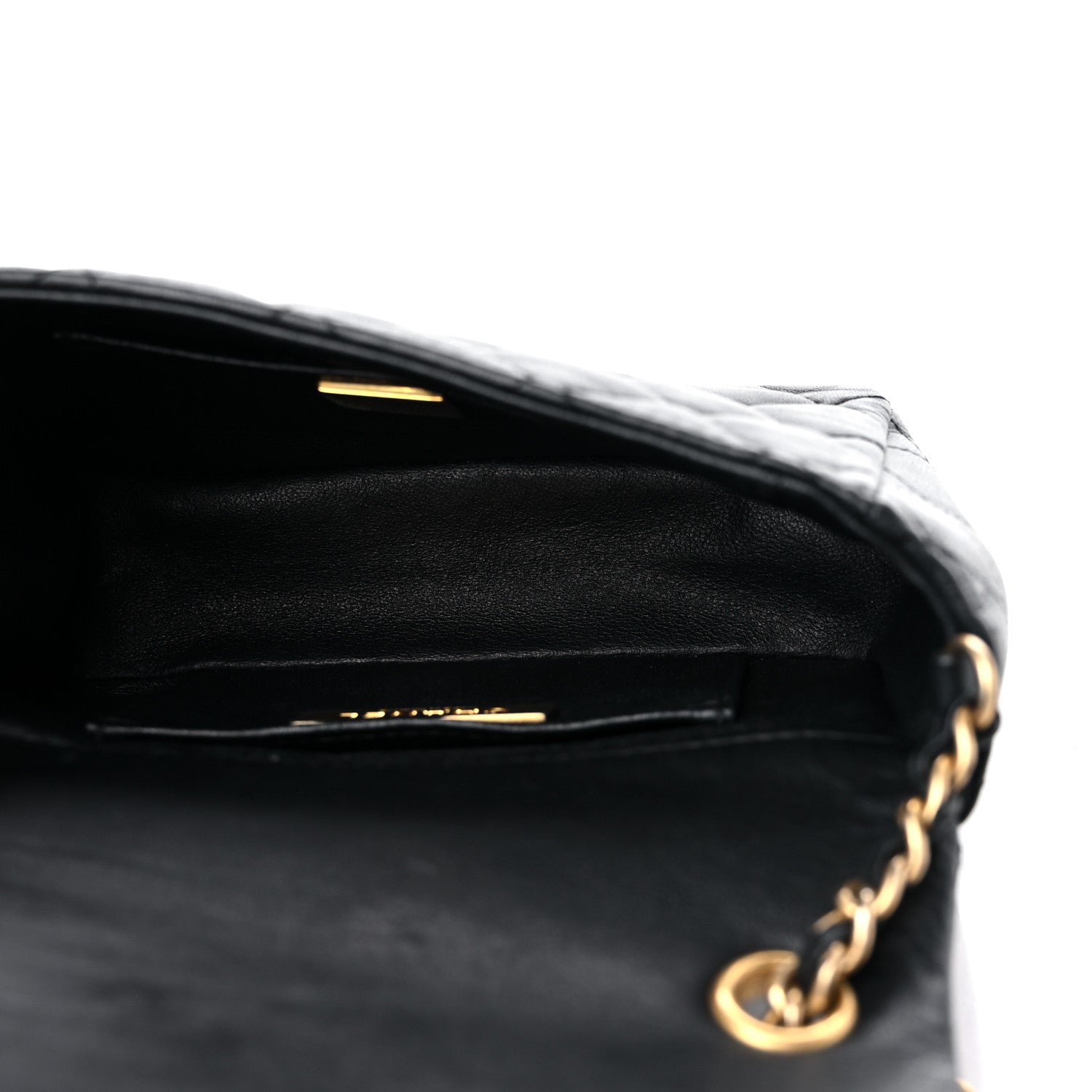 Chanel Lambskin Quilted Crystal CC Mini Flap Black 5 of 13