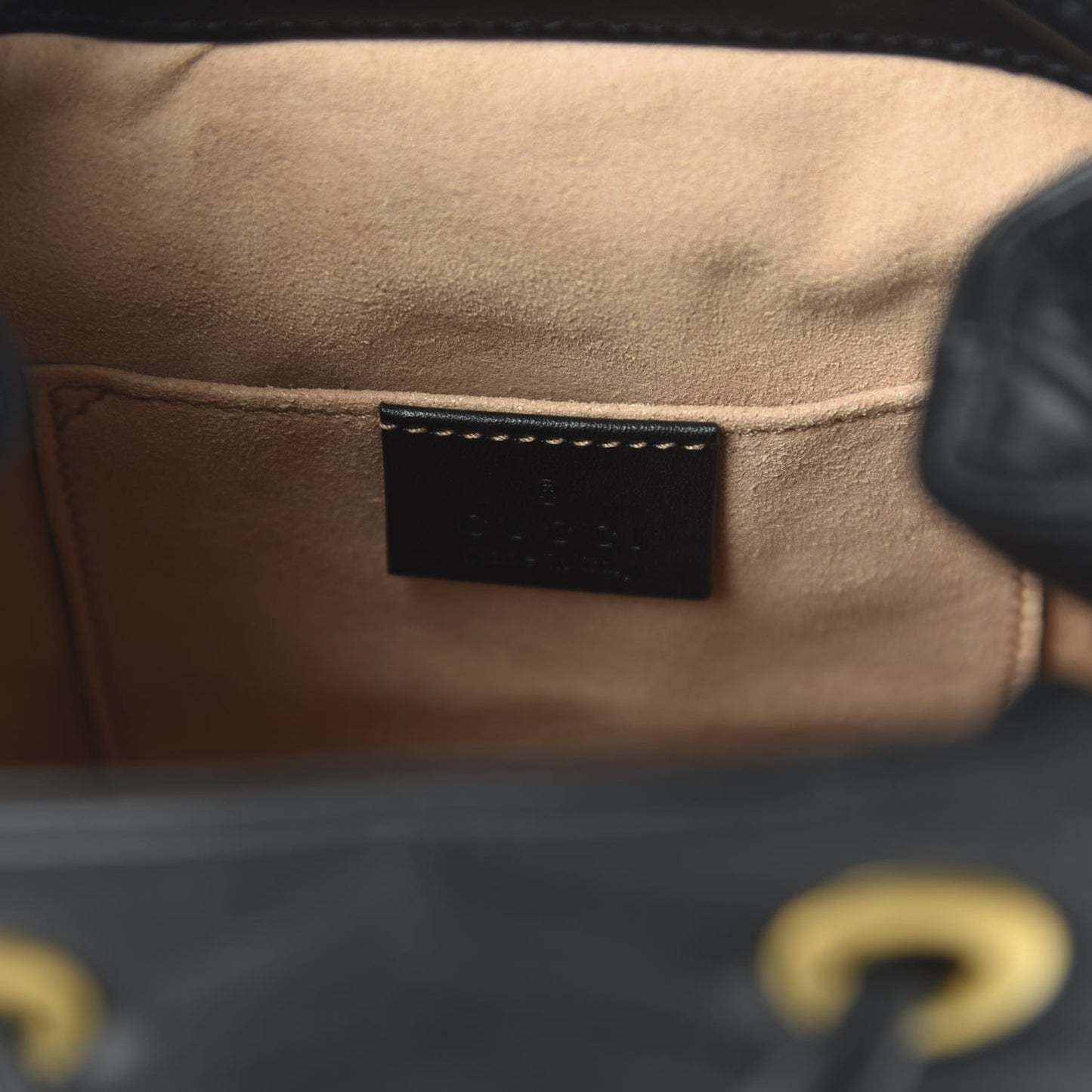 Calfskin Matelasse GG Marmont Flap Backpack Black
