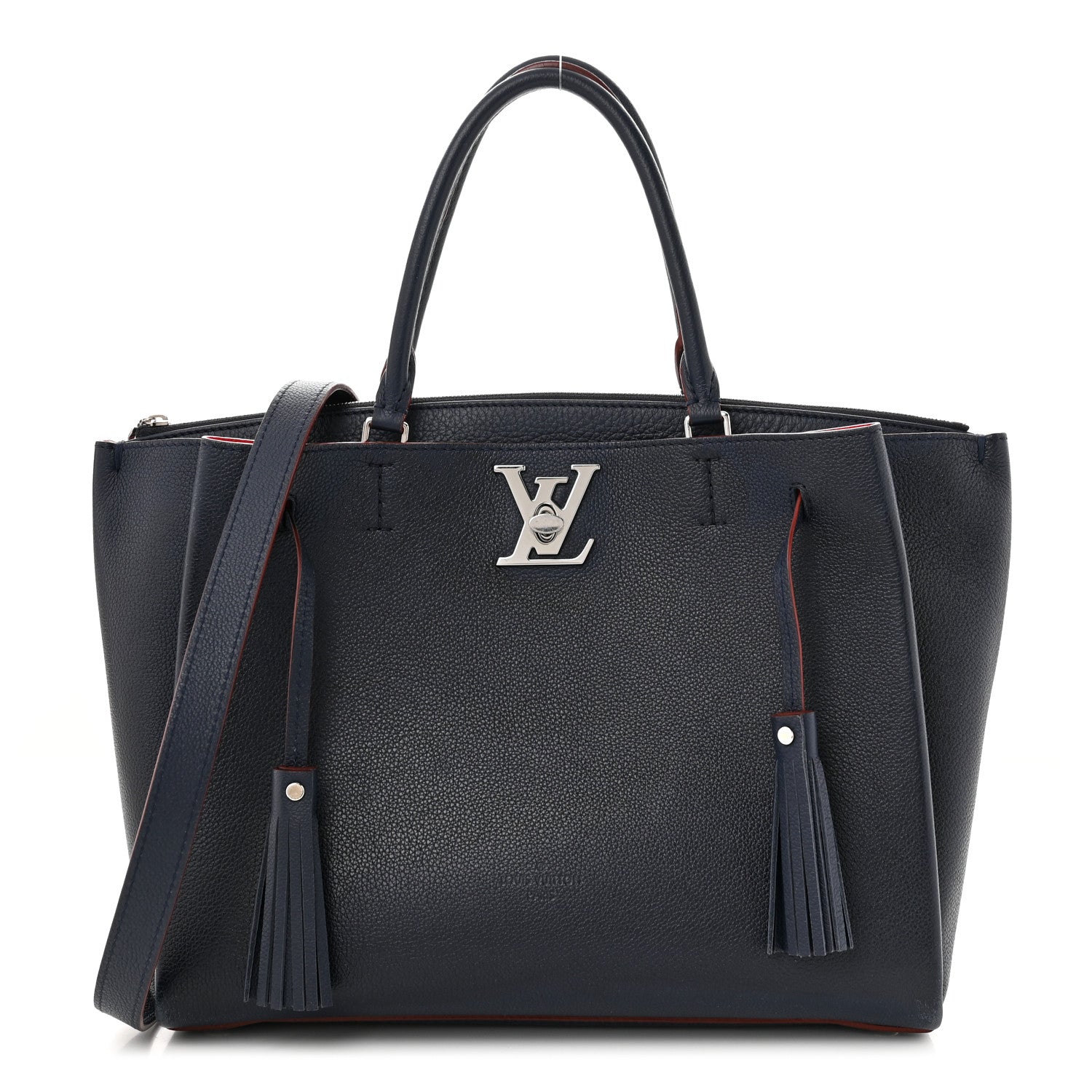 Louis Vuitton Calfskin Lockmeto Marine Rouge 1 of 11