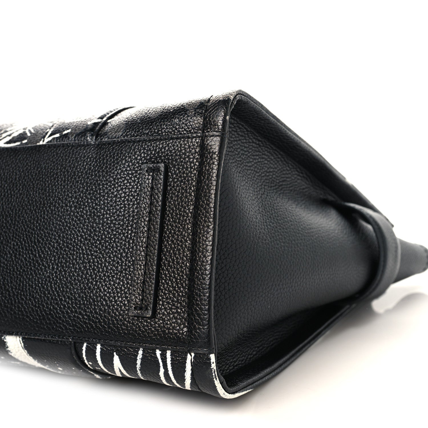 Marc Jacobs X FUTURA Grained Calfskin Large The Tote Bag Black