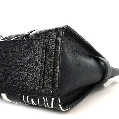 Marc Jacobs X FUTURA Grained Calfskin Large The Tote Bag Black 9 of 9