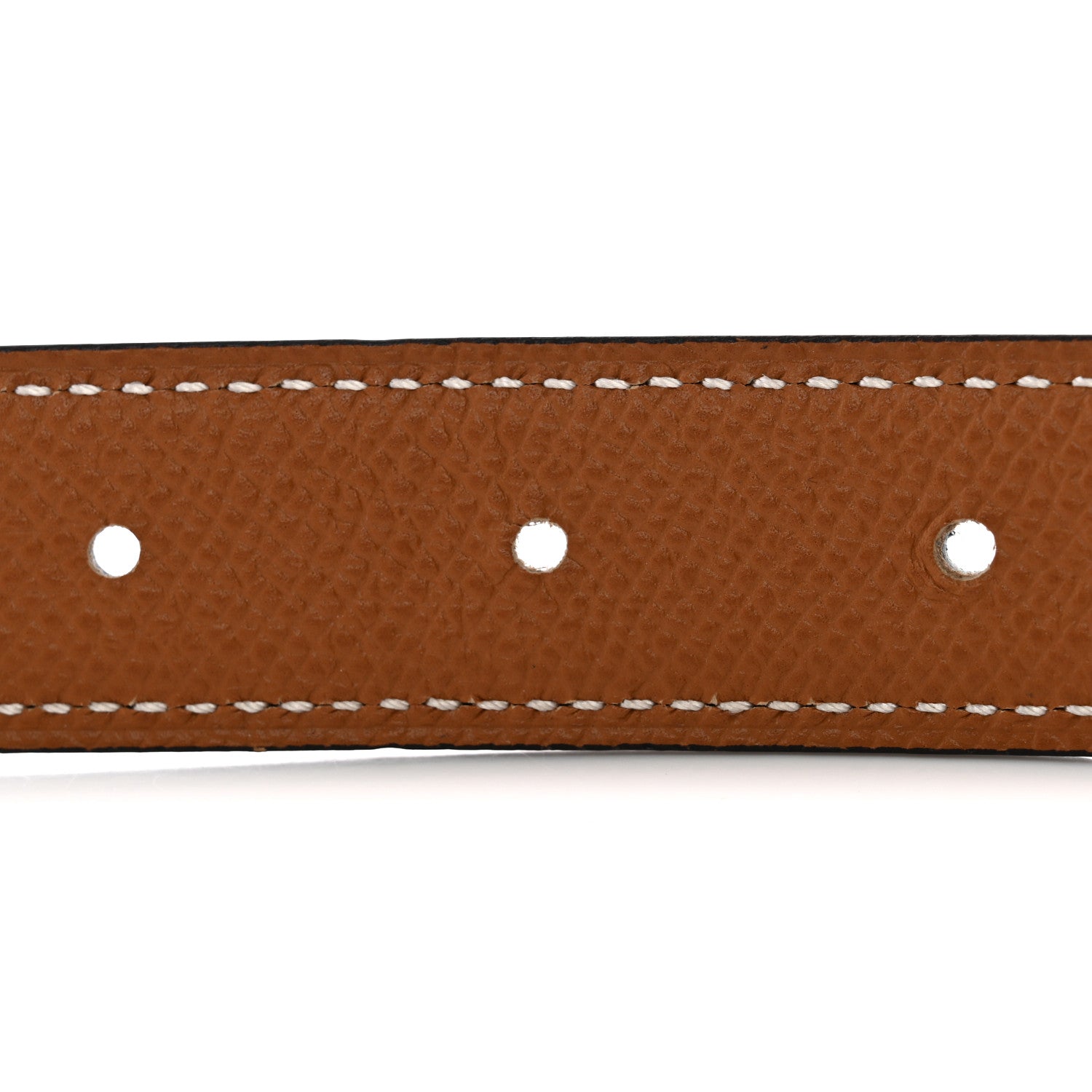 Hermes Swift Epsom 24mm Belt Strap 75 30 Black Gold 4 of 5