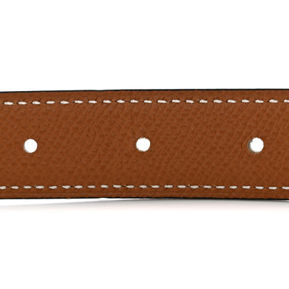 Hermes Swift Epsom 24mm Belt Strap 75 30 Black Gold 4 of 5