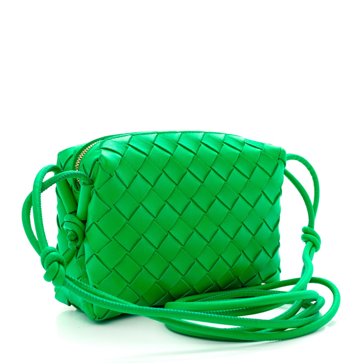 Nappa Intrecciato Mini Loop Camera Bag Parakeet