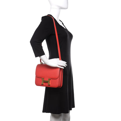 Hermes Epsom Constance 24 Rouge Tomate 2 of 22