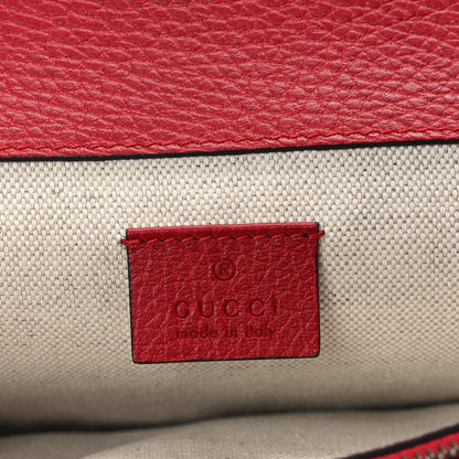 Gucci Dollar Calfskin Swarovski Crystal Small Dionysus Shoulder Bag Hibiscus Red 6 of 10