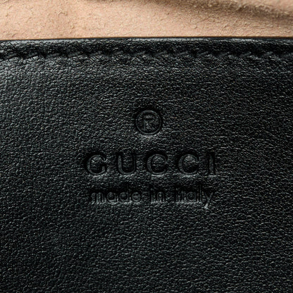 Gucci Calfskin Matelasse Aria Small GG Marmont Chain Shoulder Bag Black 6 of 10