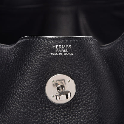 Hermes Taurillon Clemence Lindy 34 Black 7 of 12