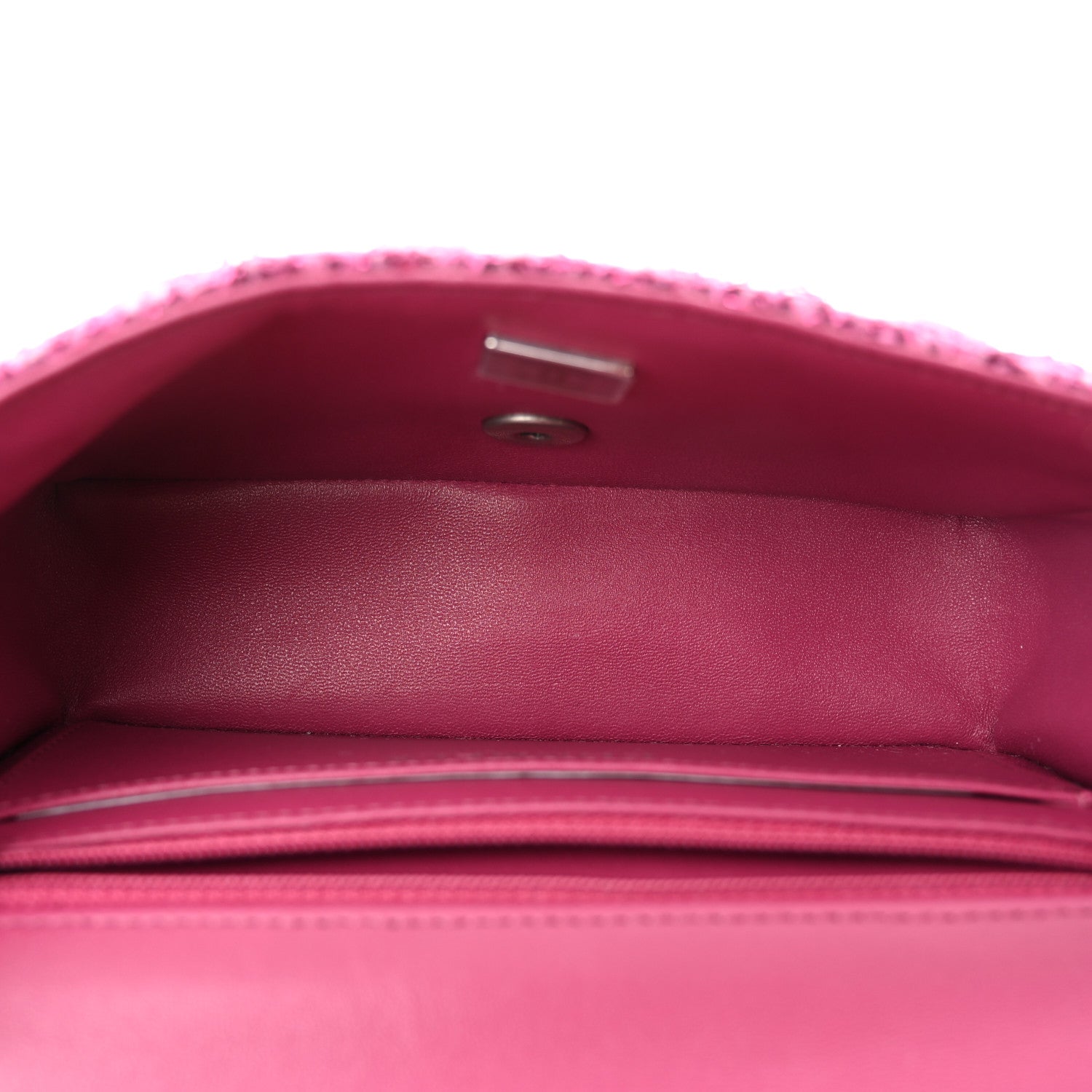 Chanel Metallic Tweed Quilted Mini Rectangular Flap Pink 5 of 11
