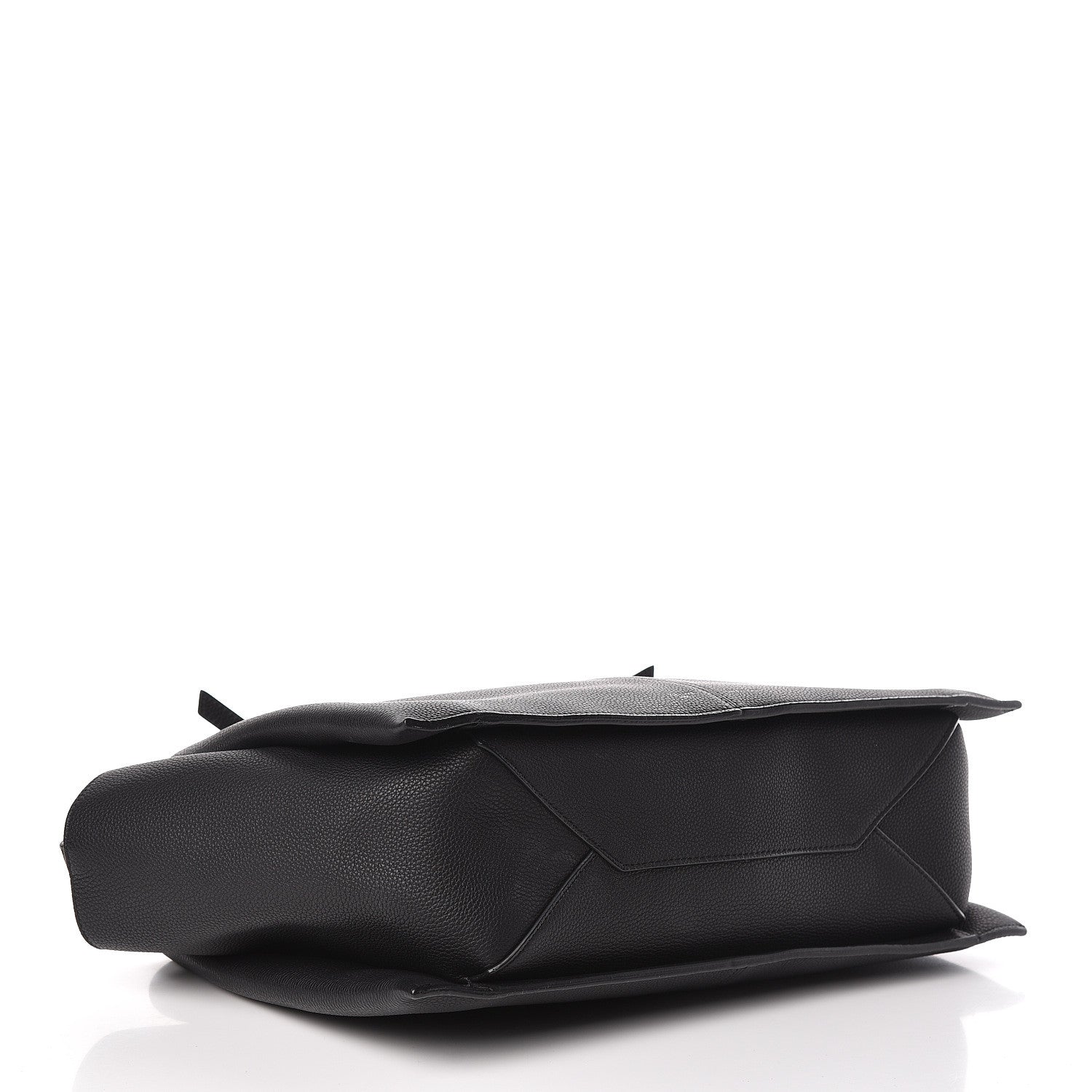 Celine Baby Grained Calfskin Medium Tri-Fold Bag Black 4 of 13