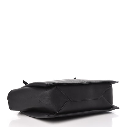 Celine Baby Grained Calfskin Medium Tri-Fold Bag Black 4 of 13