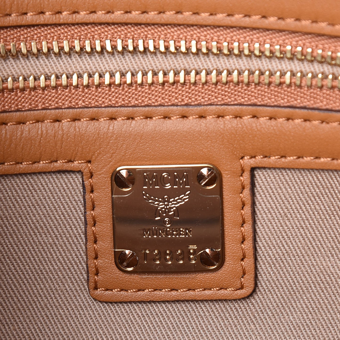 Visetos Medium Patricia Wallet On Chain Cognac