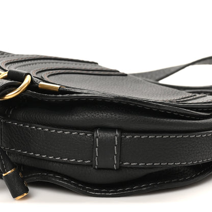 Chloe Grained Calfskin Small Marcie Saddle Bag Black 9 of 9