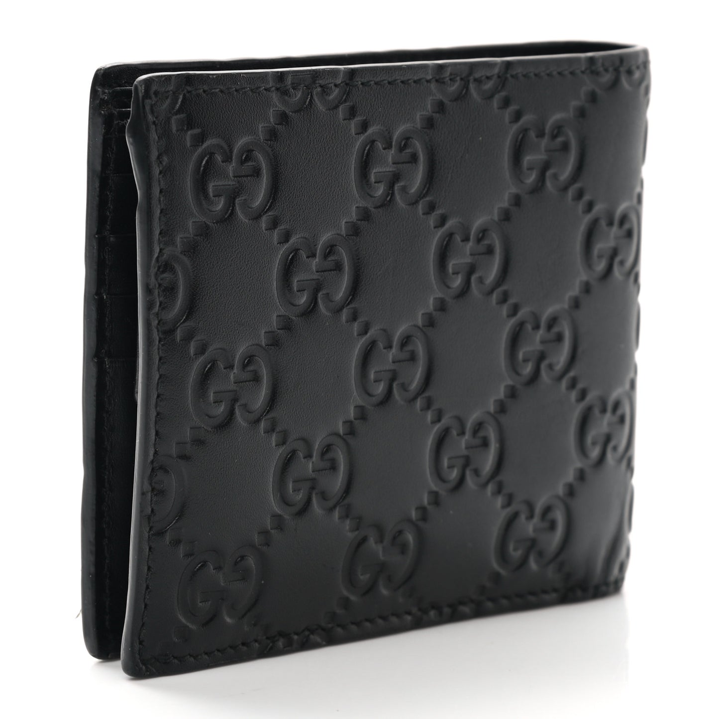 Guccissima Signature Dorian Bi-Fold Wallet Black