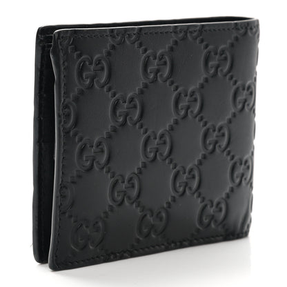 Gucci Guccissima Signature Dorian Bi-Fold Wallet Black 3 of 10