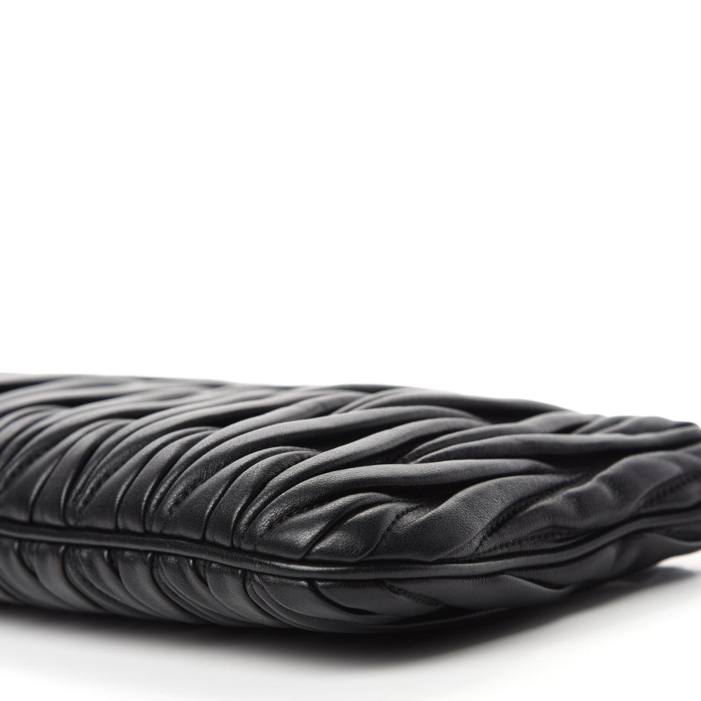 Nappa Matelasse Crossbody Clutch Black
