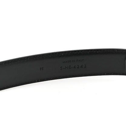 Celine Box Calfskin Medium 25mm Triomphe Belt 75 30 Black 4 of 6