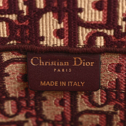 Christian Dior Oblique Large Book Tote Burgundy Multicolor 6 of 11