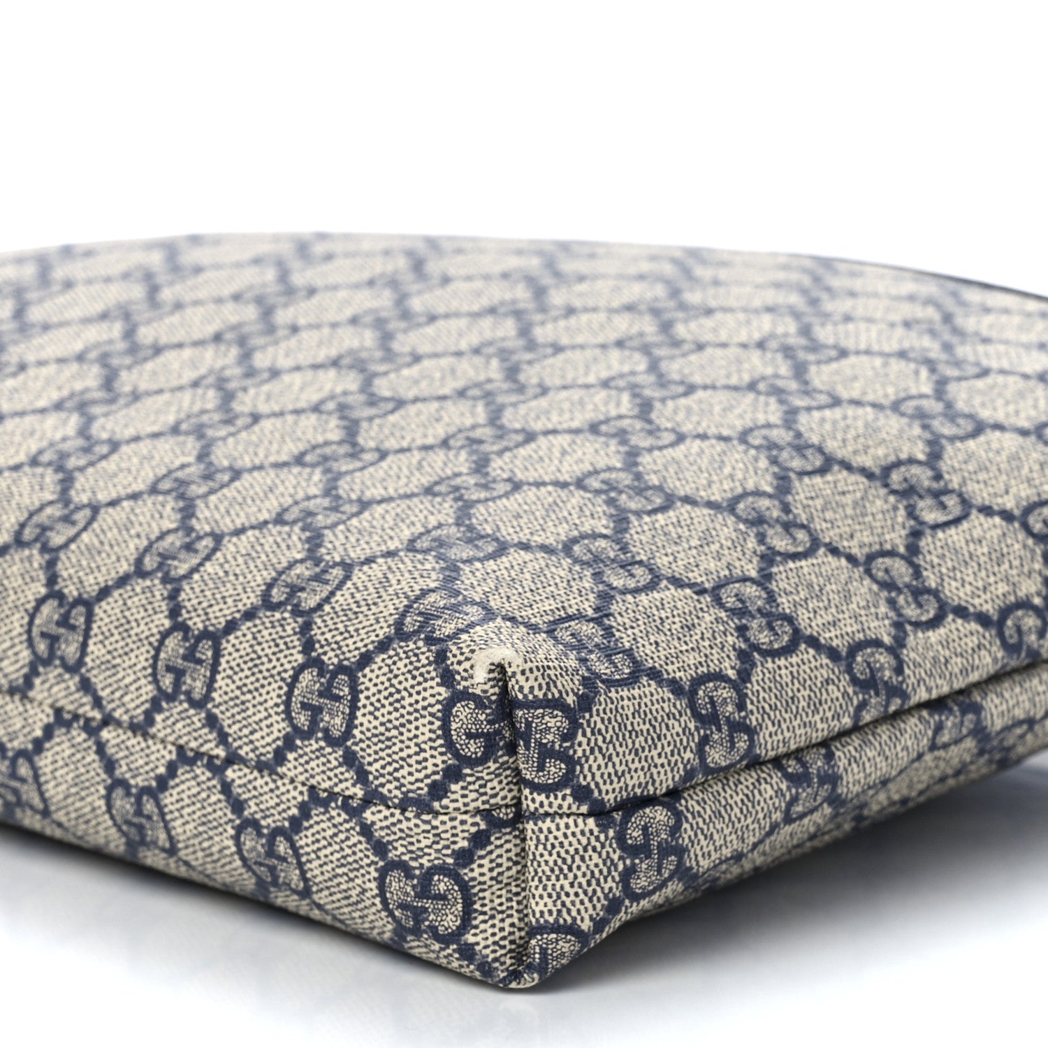 Gucci GG Plus Monogram Medium Flat Messenger Bag Navy 13 of 13