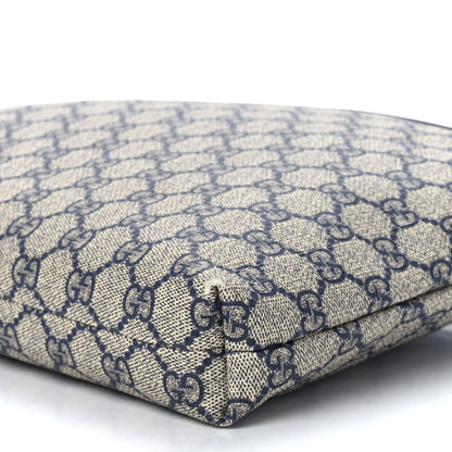 Gucci GG Plus Monogram Medium Flat Messenger Bag Navy 13 of 13
