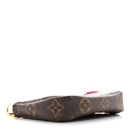 Louis Vuitton Monogram 2020 Christmas Animation Roller Coaster Mini Pochette Accessories Pivoine 4 of 7