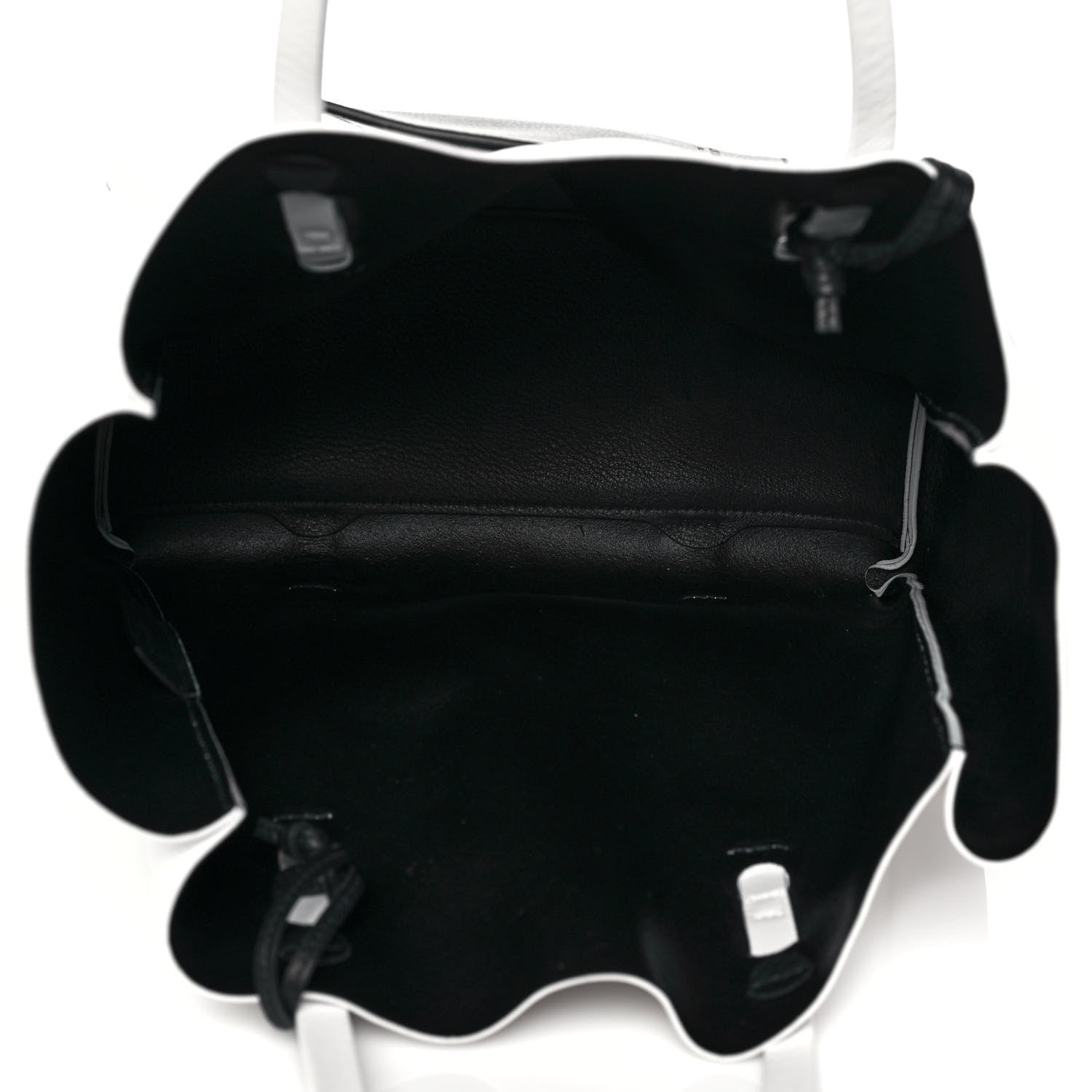 Balenciaga Veau Baltimore Double Sided Small Everyday Tote Optic White Black 5 of 12