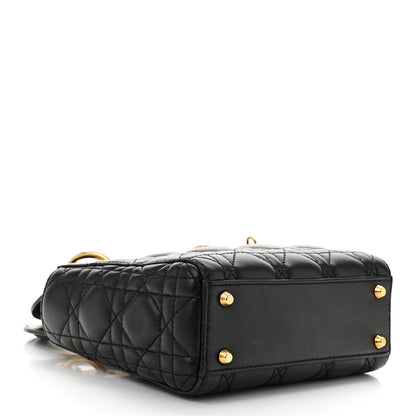 Christian Dior Lambskin Cannage Mini Lady Dior Black 4 of 11