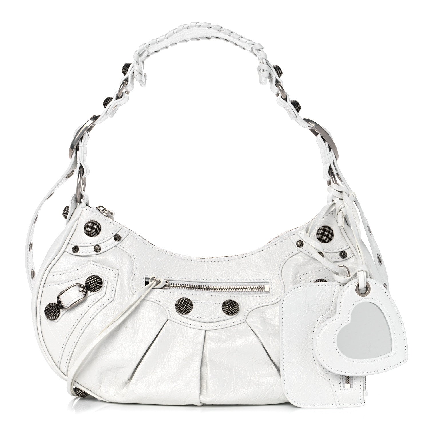 Balenciaga Agneau Arena Small Le Cagole Shoulder Bag Optic White 1 of 9