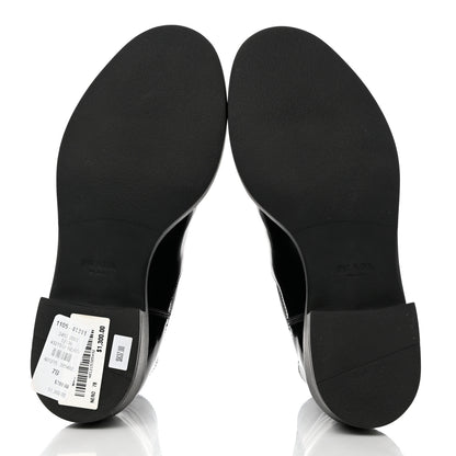 Prada Spazzolato Chelsea 50mm Ankle Boots 37.5 Black 5 of 9