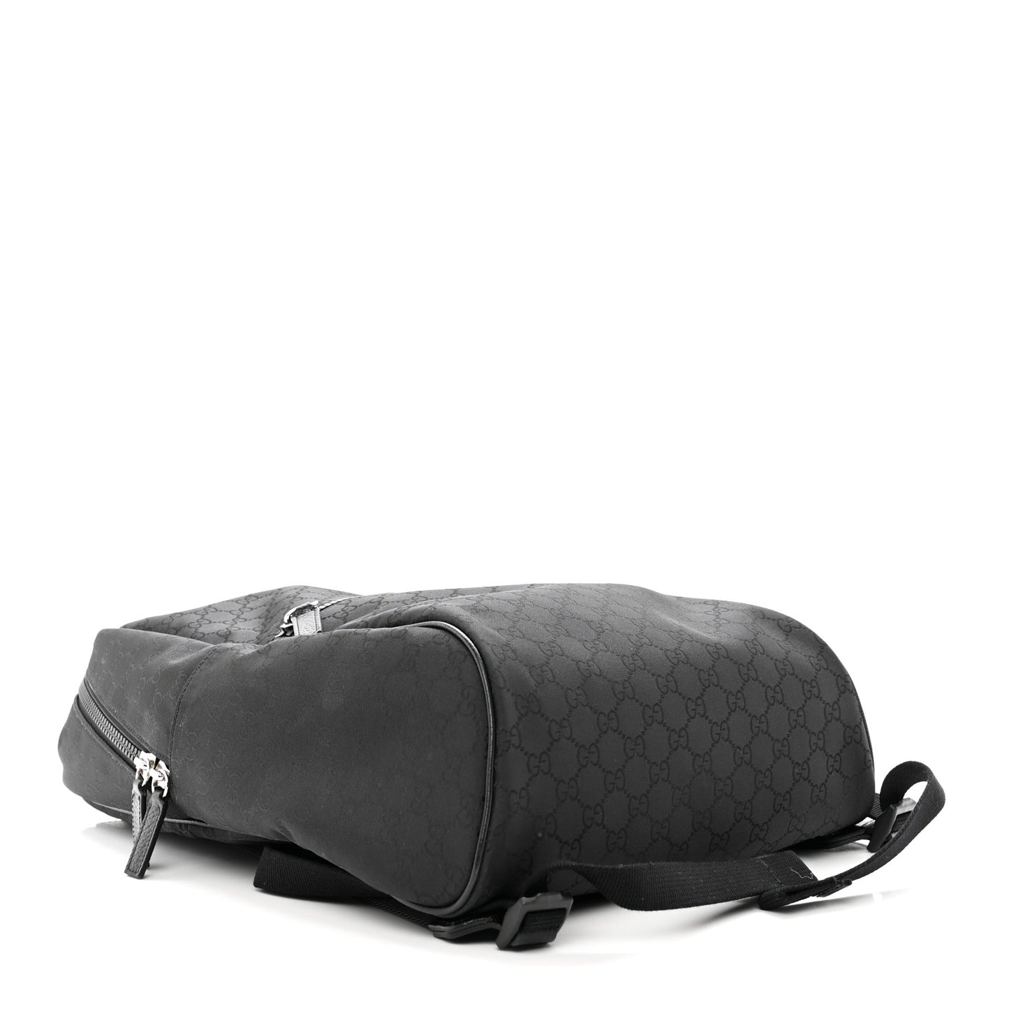 Nylon Monogram Slim Backpack Black