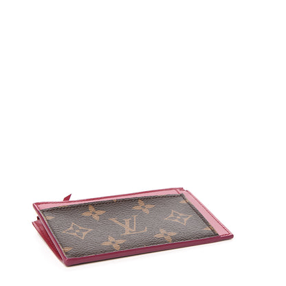 Louis Vuitton Monogram Zipped Card Holder Fuchsia 3 of 5
