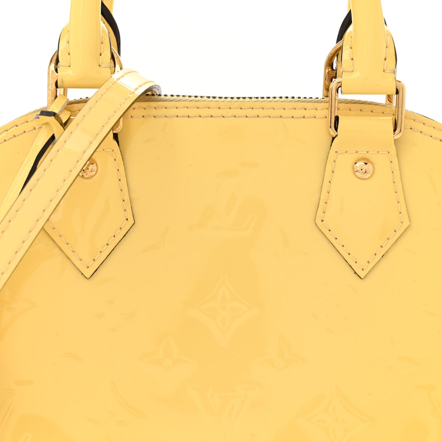 LOUIS VUITTON Vernis Alma BB Citrine