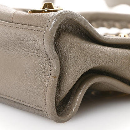 Balenciaga Chevre Gold Metallic Edge Hardware Mini City Gris Taupe 11 of 11