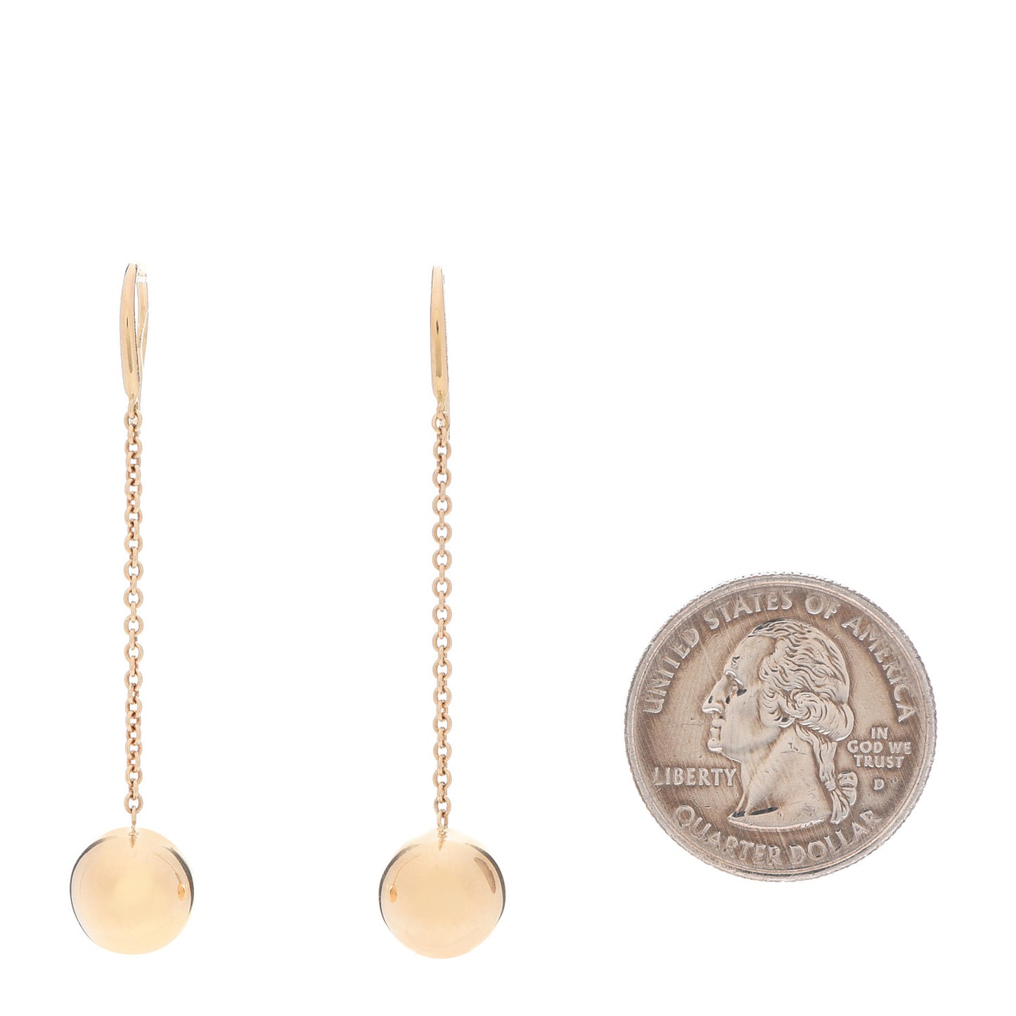 18K Yellow Gold 10mm HardWear Ball Hook Drop Earrings