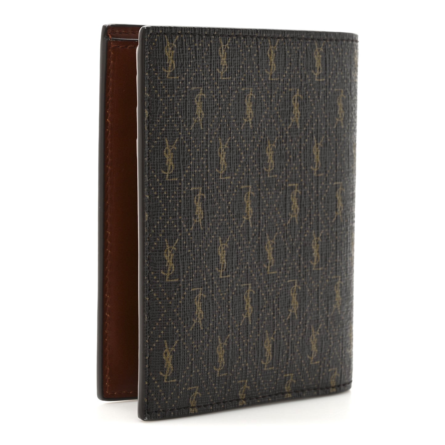Classic Toile Monogram Bi-Fold Wallet Brown