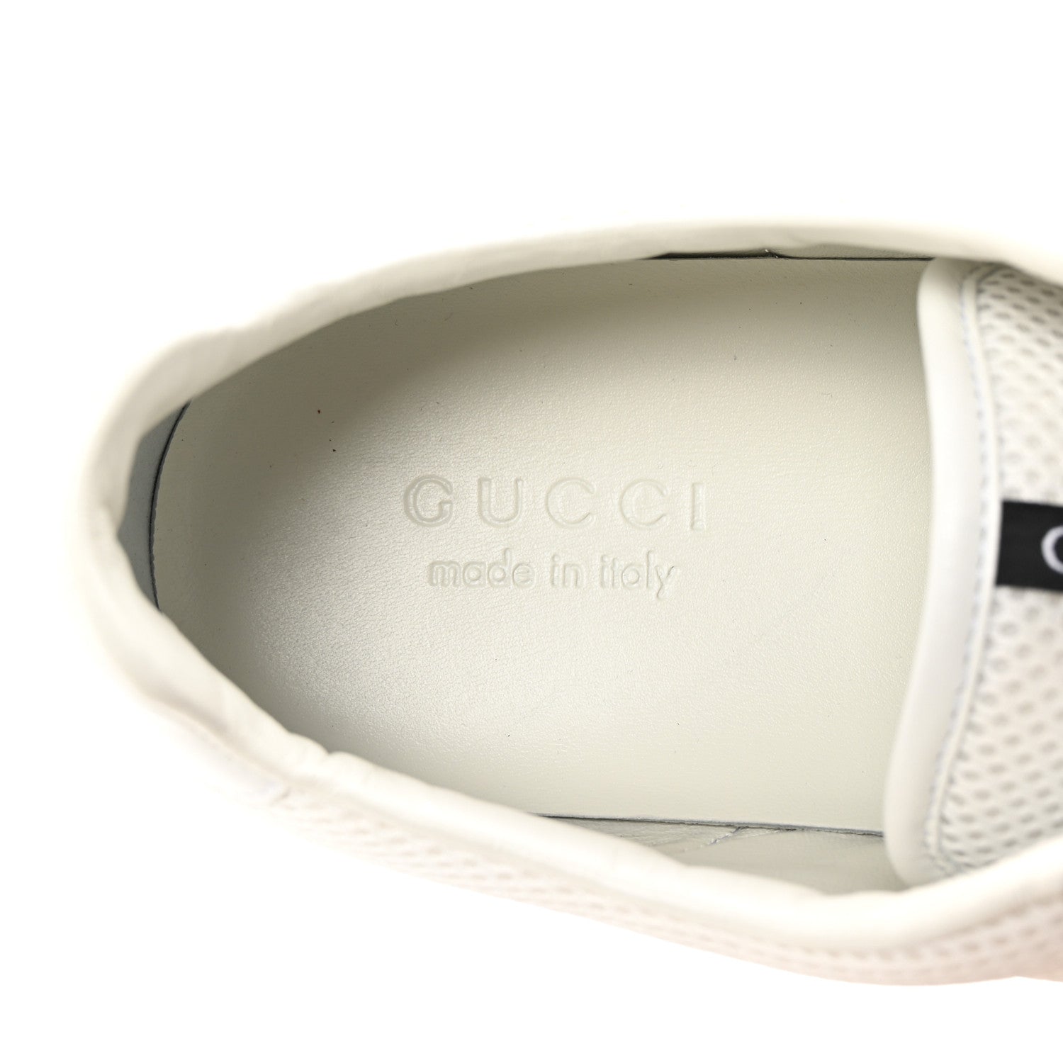 Gucci Calfskin Mens Web Sneakers 10 White 8 of 10