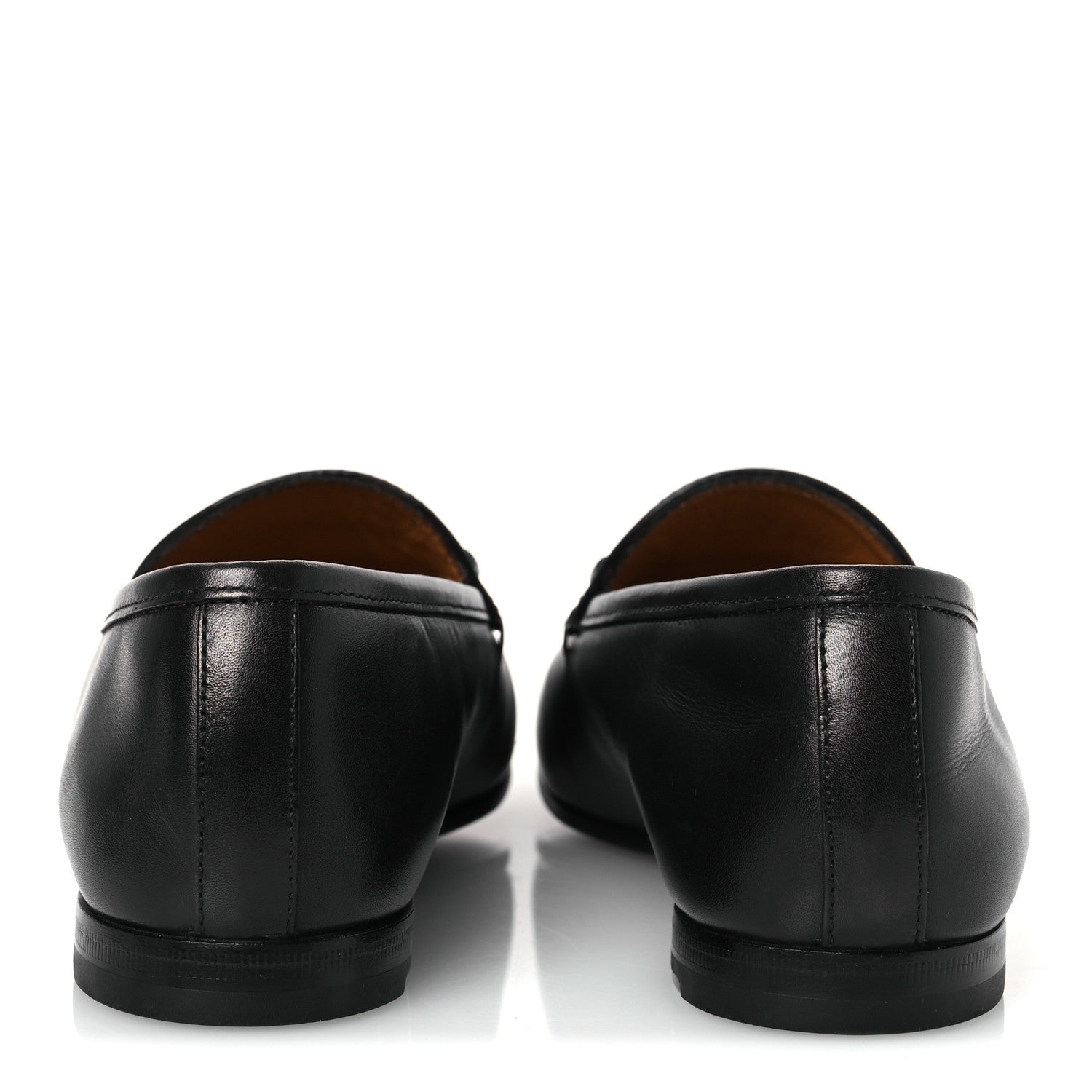Gucci Calfskin Womens Jordaan Loafers 35.5 Black 6 of 13