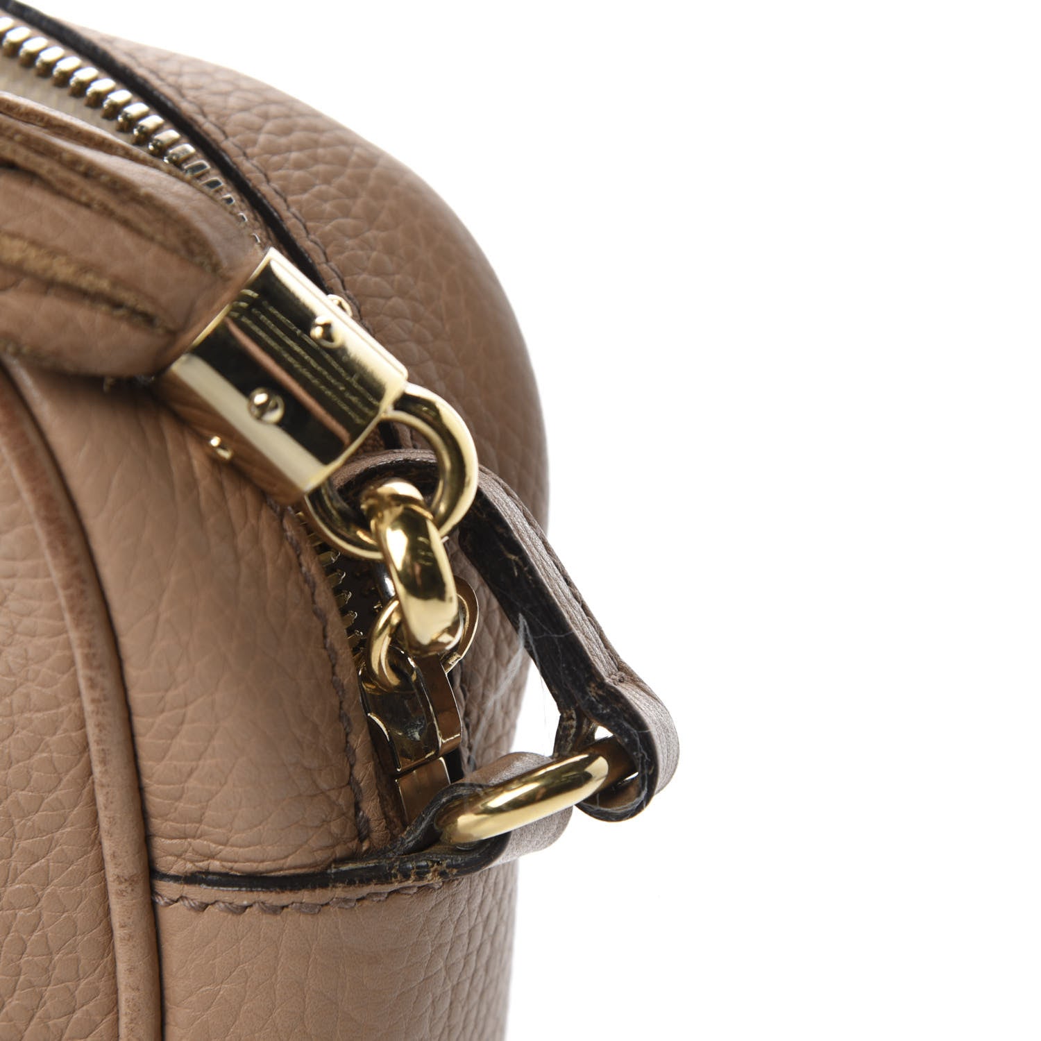 Gucci Pebbled Calfskin Small Soho Disco Bag Rose Beige 17 of 21