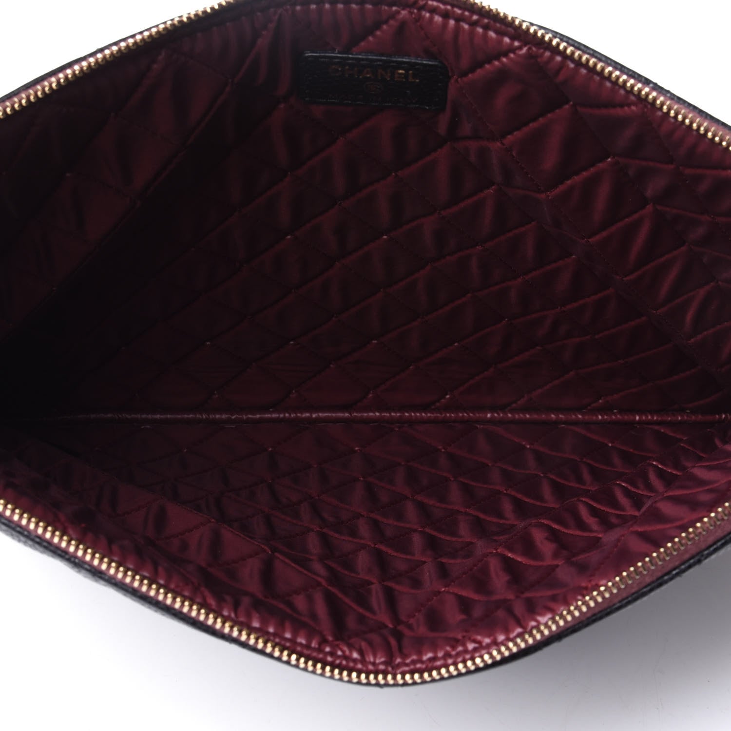 Chanel Caviar Quilted Large Cosmetic Case Black 5 of 7