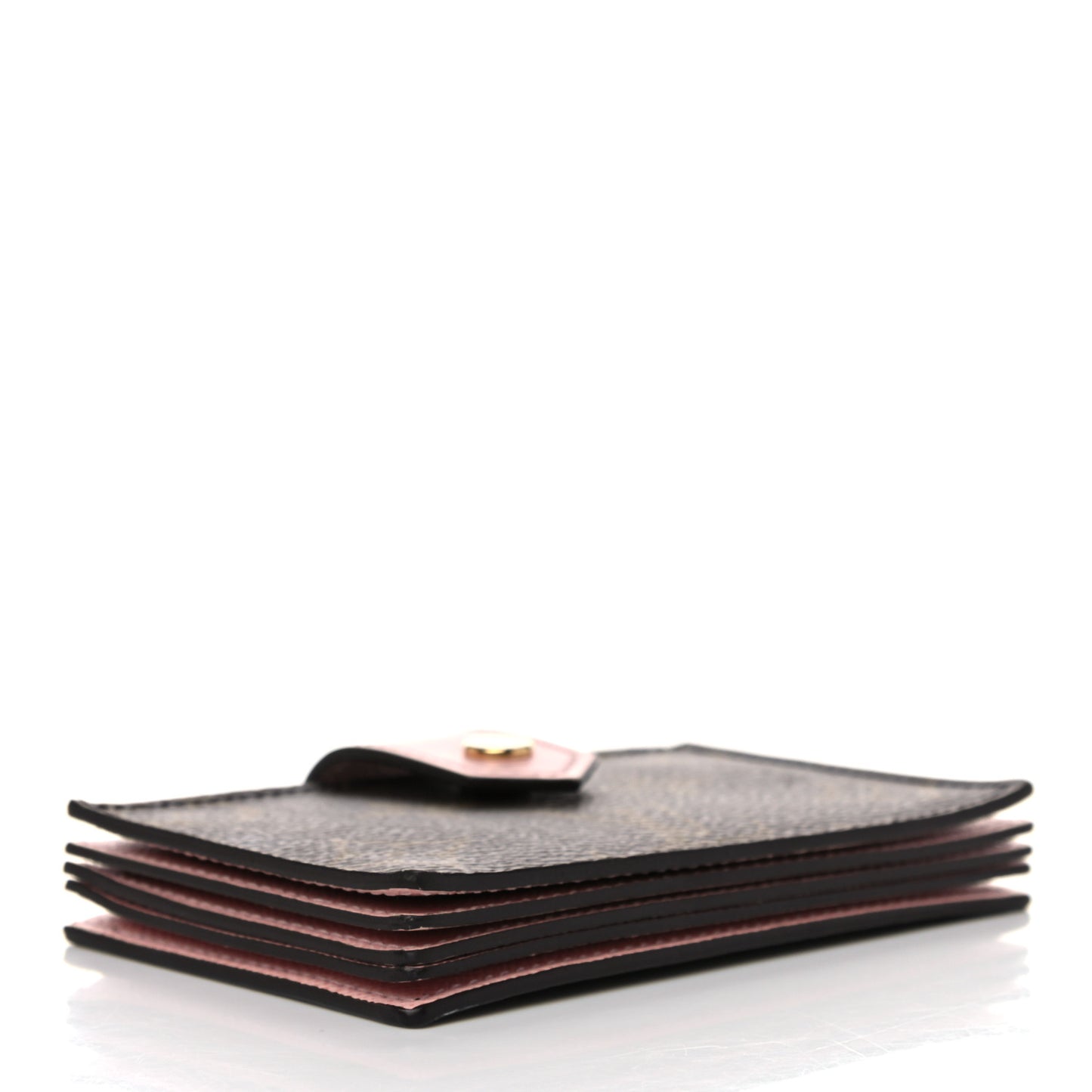 Monogram Gusset Card Holder Rose Ballerine