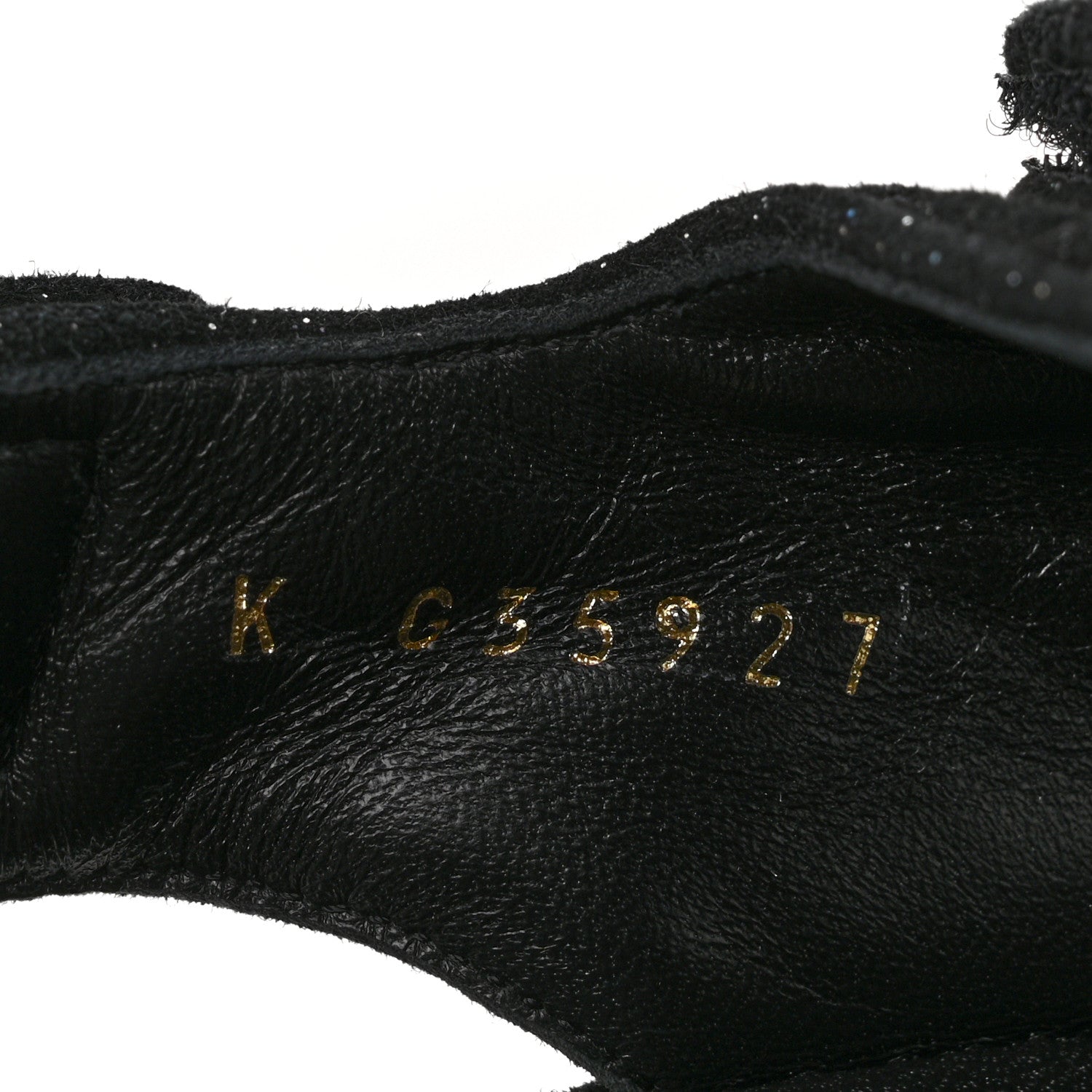 Chanel Suede Kidskin Glitter Crystal Velcro Dad Sandals 38 Black Silver 9 of 9