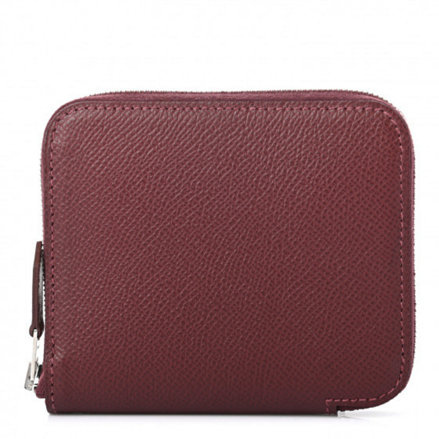 Hermes Epsom Silk'In Compact Wallet Rouge H Rose Mexico 1 of 7