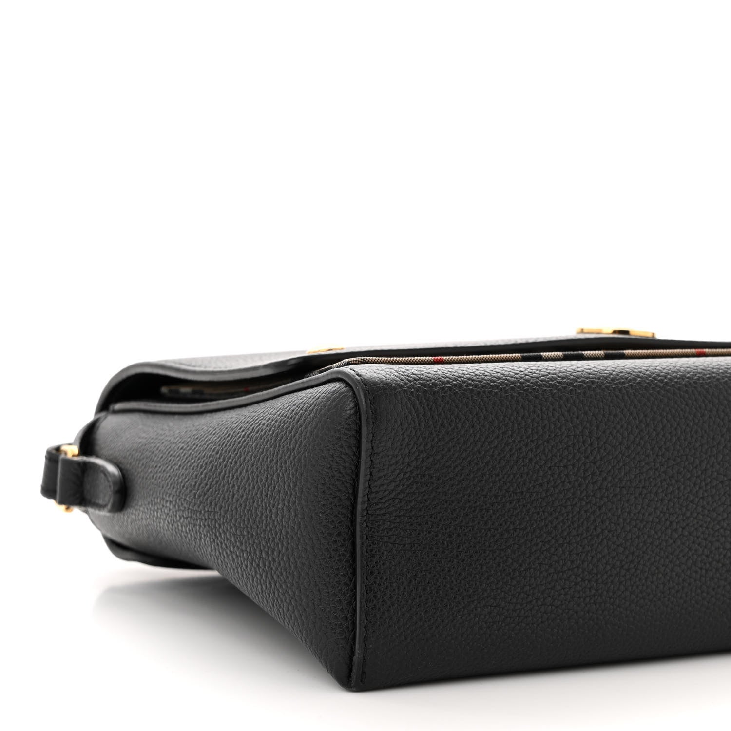 Burberry Grainy Calfskin Vintage Check Note Crossbody Bag Black 8 of 11