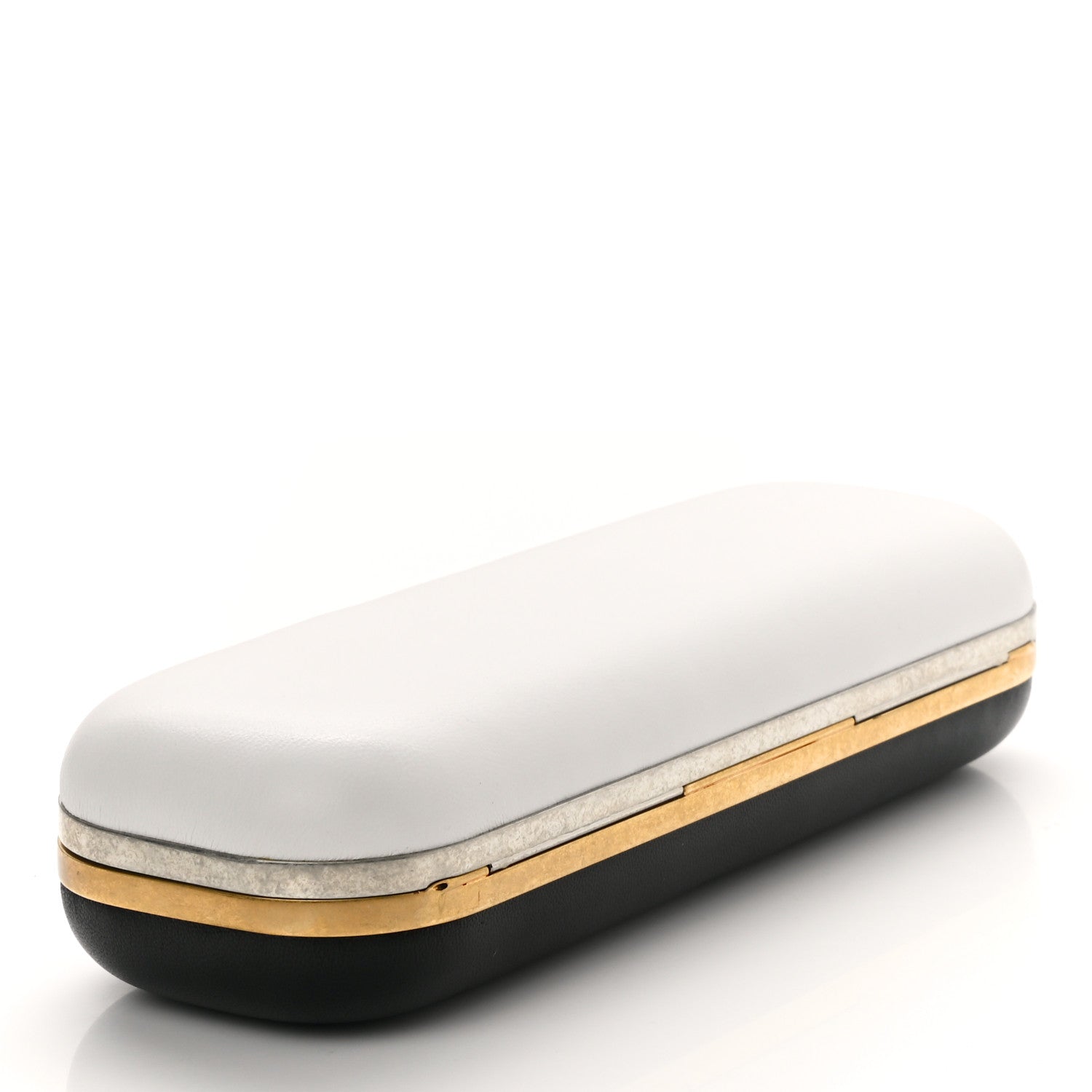 Alexander McQueen Lambskin Twin Skull Box Clutch White Black 4 of 8