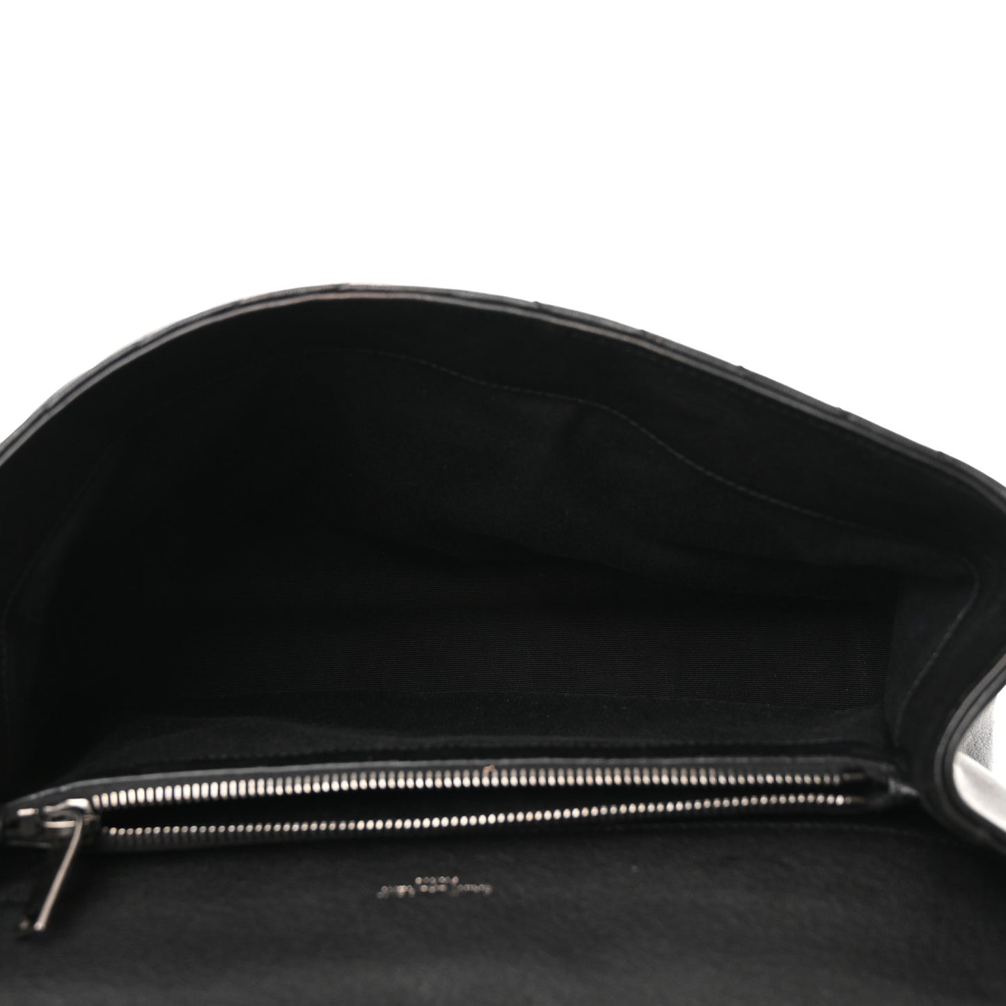 Sheepskin Matelasse Chevron Monogram Large College Satchel Black