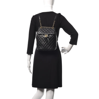 Chanel Lambskin Quilted Small Urban Spirit Backpack Black 2 of 10