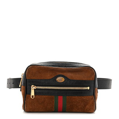Gucci Suede Small Ophidia Belt Bag 95 38 Brown 1 of 11